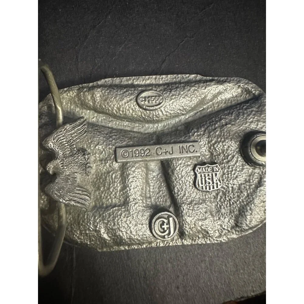 C+J inc  Vietnam War Commemorative Belt Buckle Made In USA‎ Vintage 1992